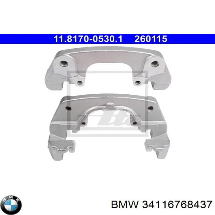 Кронштейн гальмівного супорта BMW 34116768437 ціна, від 36.74 USD