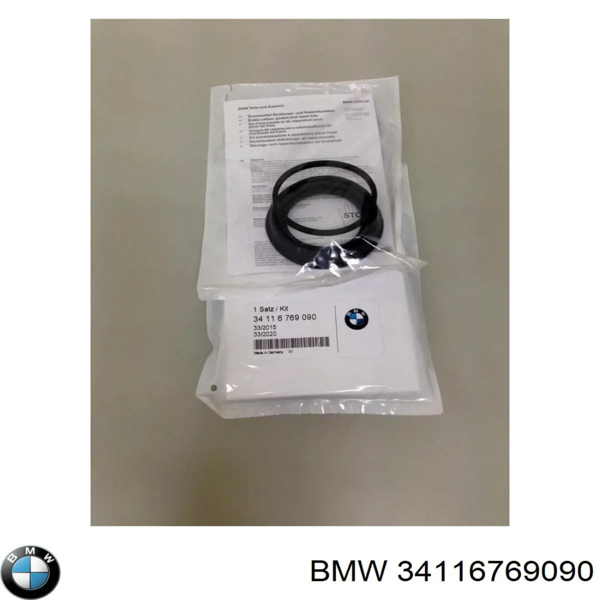Ремкомплект супорту гальмівного заднього BMW 34116769090 ціна, від 34.01 USD