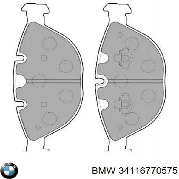 Гальмівні колодки BMW 34116770575 ціна, від 73.25 USD