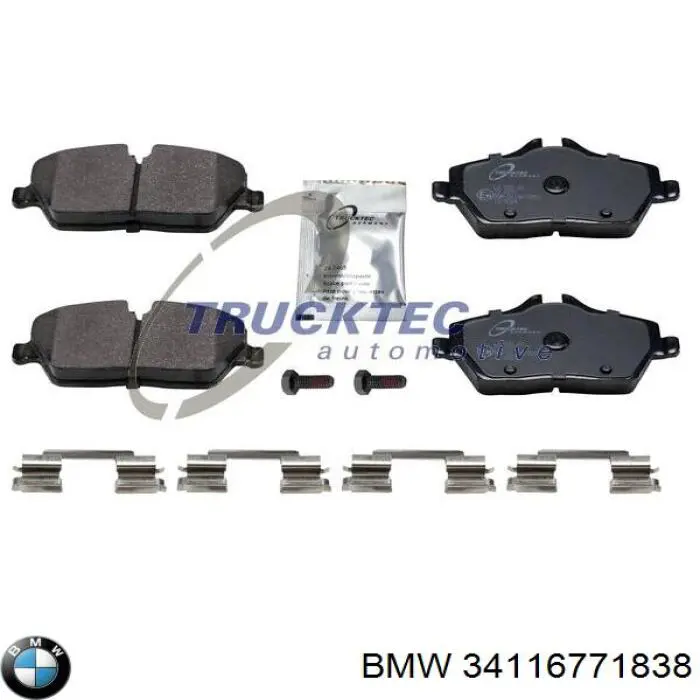 Купити 34116771838 BMW Колодки гальмівні передні, дискові