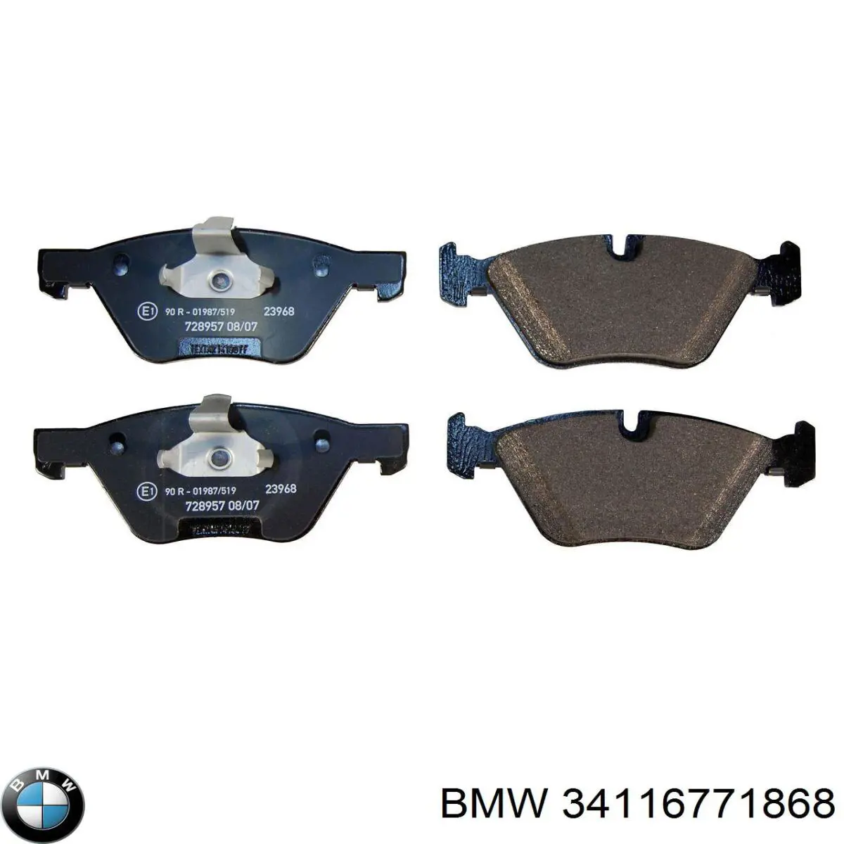 Купити 34116771868 BMW Колодки гальмівні передні, дискові
