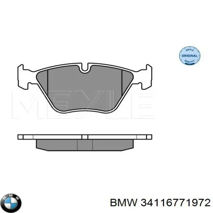 34116771972 BMW Передні гальмівні колодки
