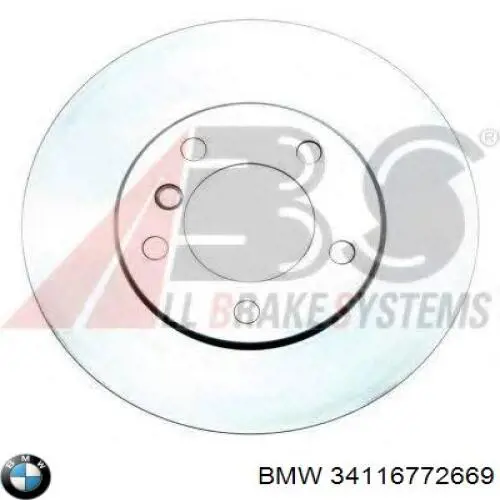 Купити 34116772669 BMW Ротор гальмівний