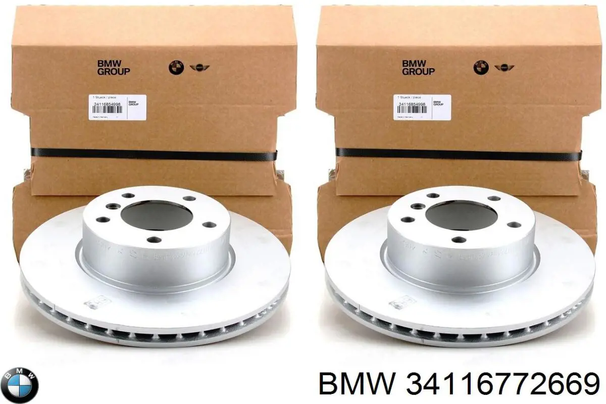 Гальмівні диски передні 34116772669 BMW