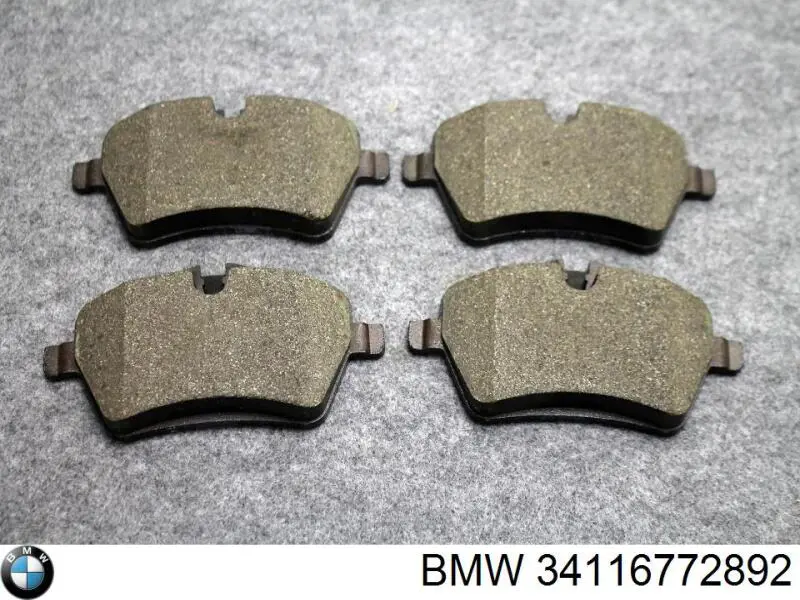 Передні тормозні колодки 34116772892 BMW
