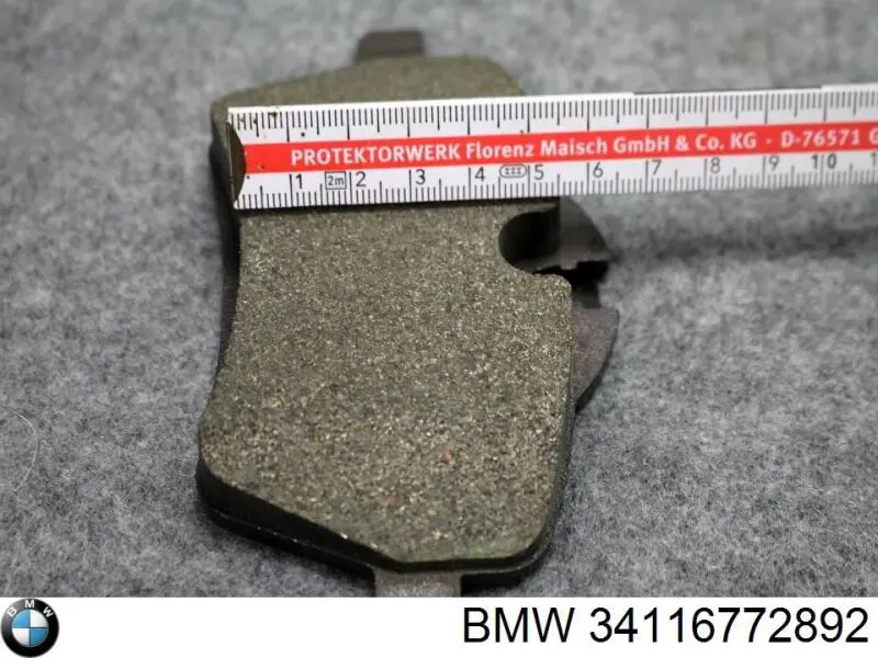 Тормозні колодки BMW 34116772892