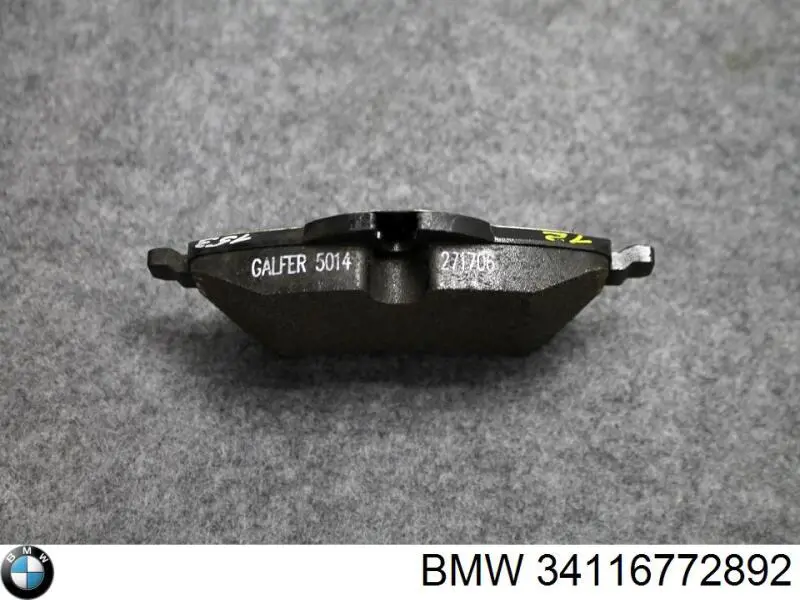 34116772892 BMW Передні гальмівні колодки