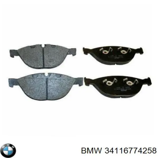 Гальмівні колодки BMW 34116774258 ціна, від 73.29 USD