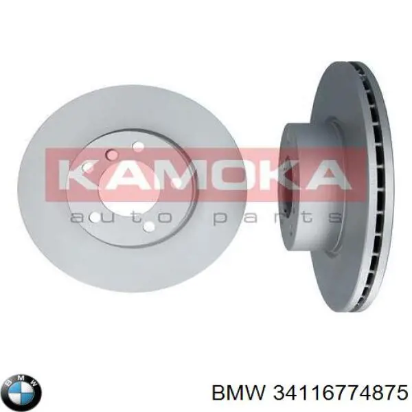 Диск переднього гальма BMW 34116774875 ціна, від 70.93 USD