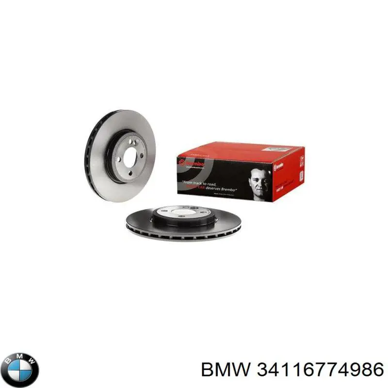 Диск переднього гальма BMW 34116774986 ціна, від 45.49 USD