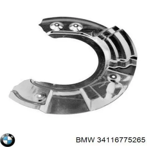 Купити 34116775265 BMW Захист гальмівного диска, переднього, лівого