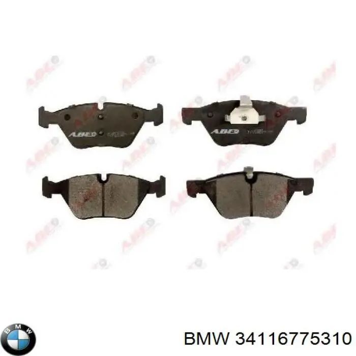 34116775310 BMW колодки гальмівні передні, дискові