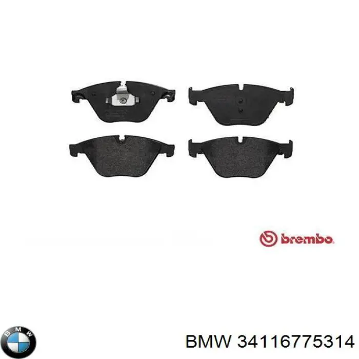 Тормозні колодки BMW 34116775314
