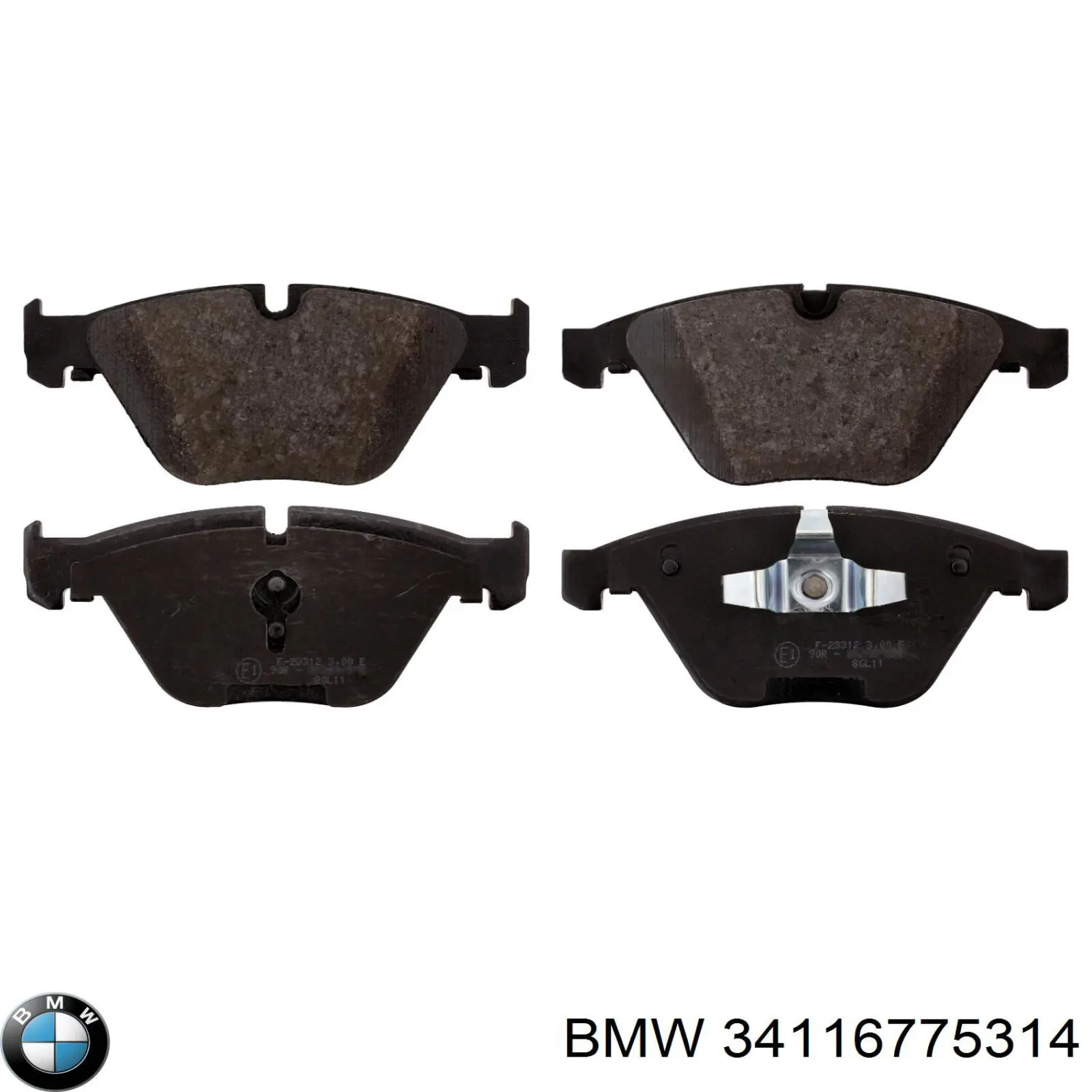 Гальмівні колодки BMW 34116775314 ціна, від 56.87 USD