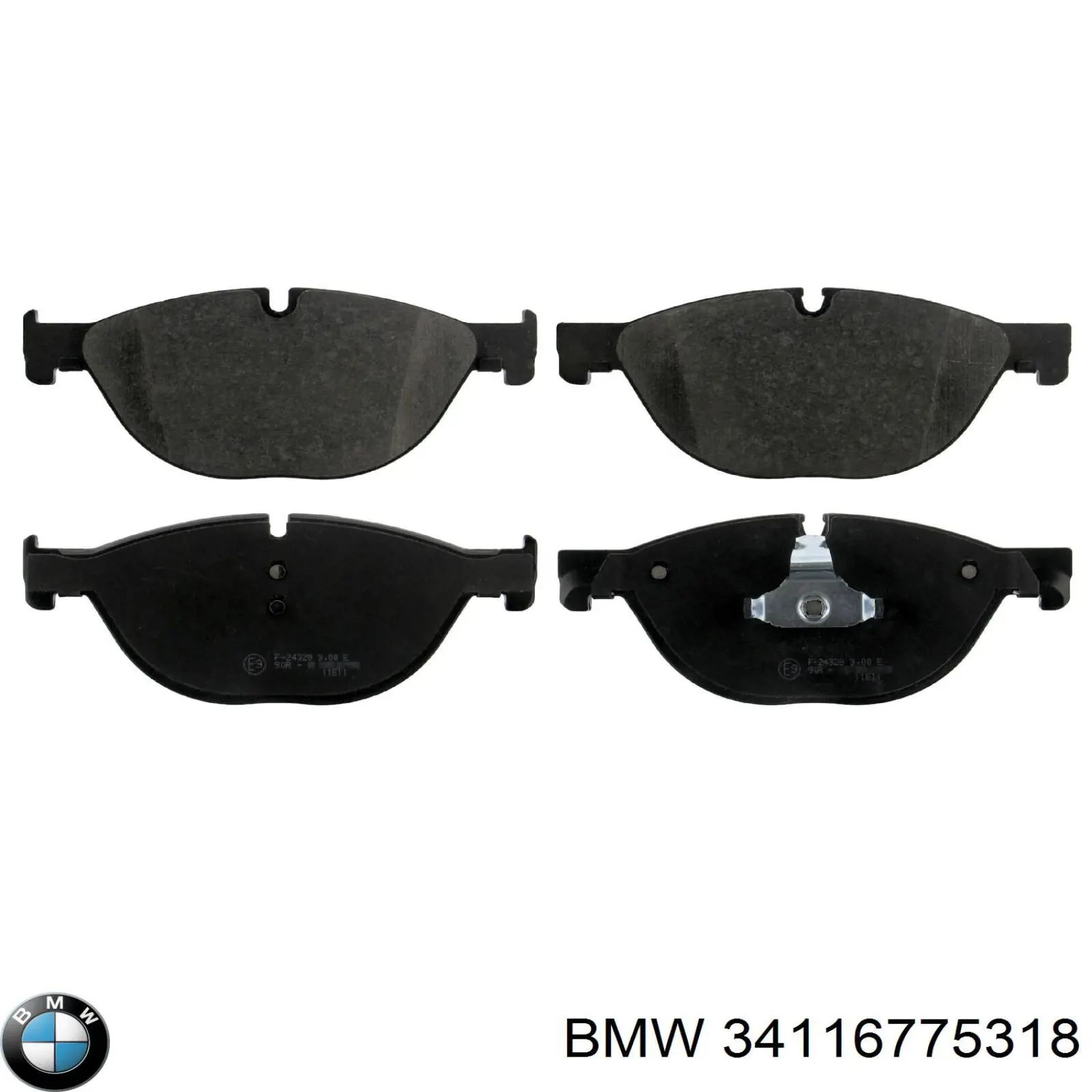 34116775318 BMW колодки гальмівні передні, дискові