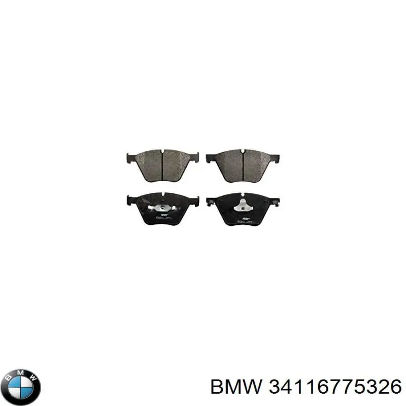 Тормозні колодки BMW 34116775326
