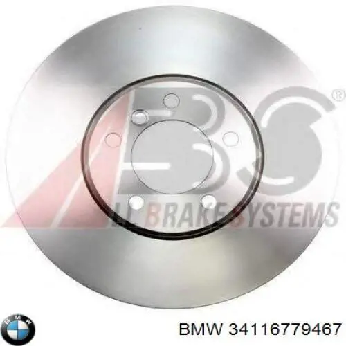 Диск переднього гальма BMW 34116779467 ціна, від 109.72 USD