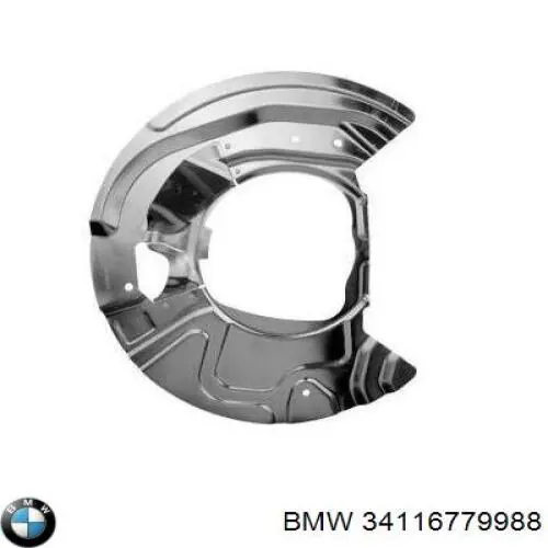 Купити 34116779988 BMW Захист гальмівного диска, переднього, правого