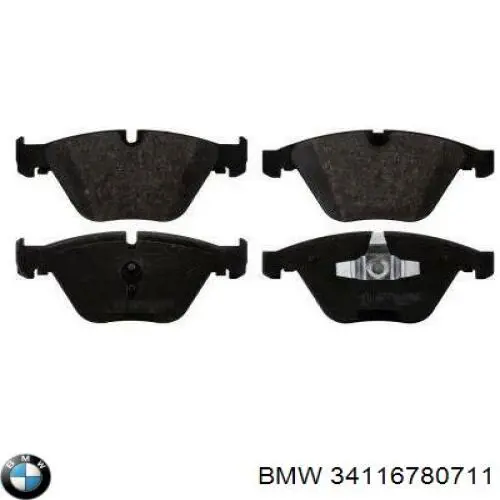 Купити 34116780711 BMW Колодки гальмівні передні, дискові