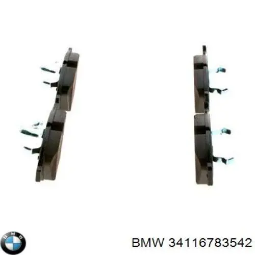 Тормозні колодки BMW 34116783542