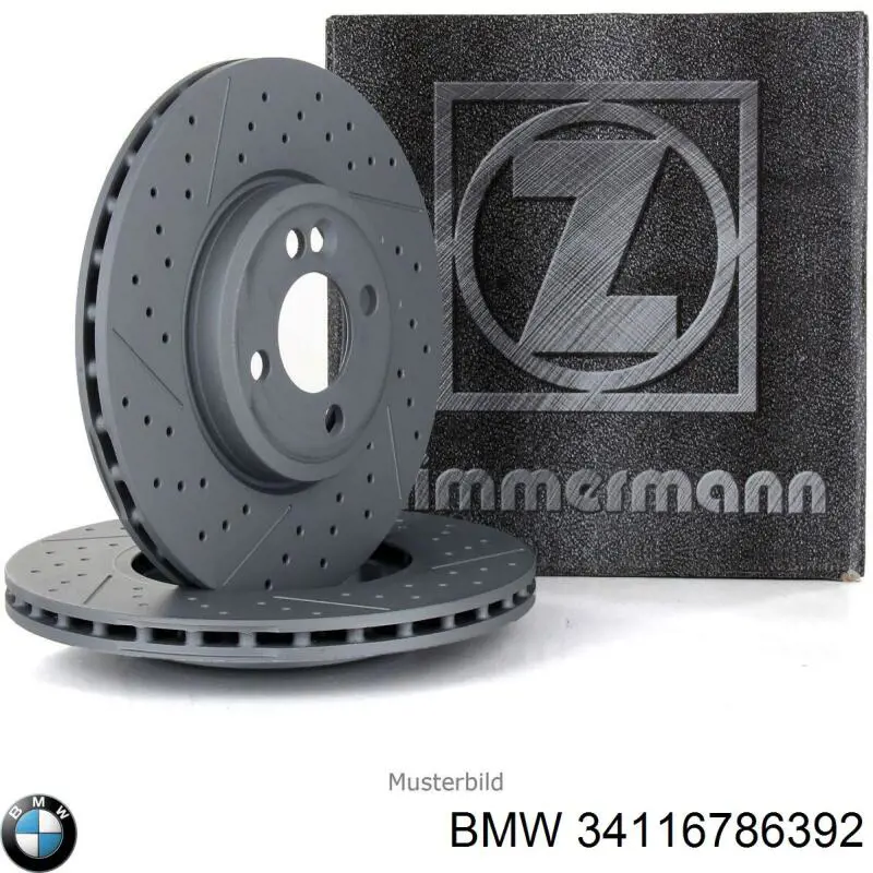 Гальмівні диски передні 34116786392 BMW
