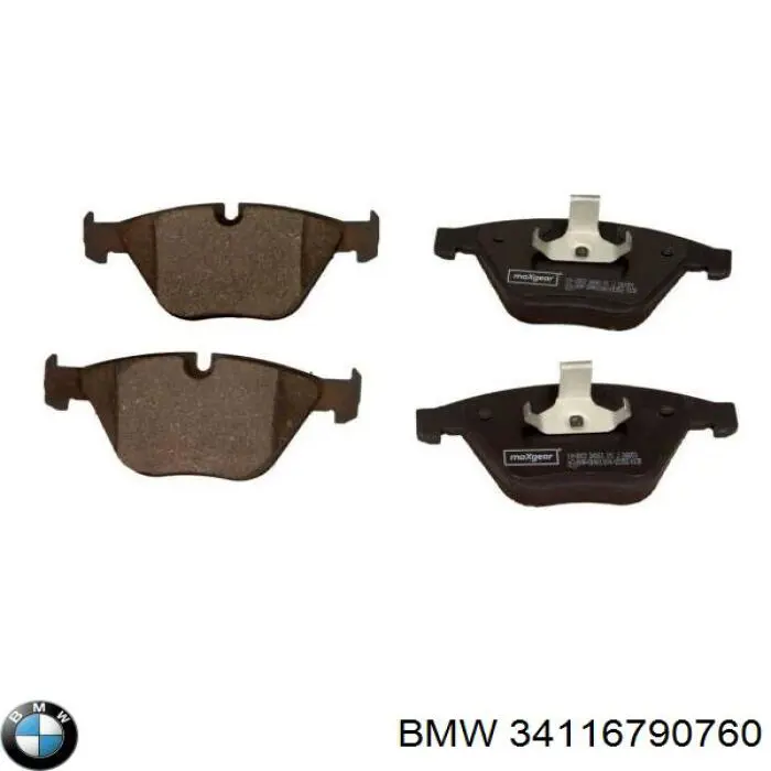 Передні тормозні колодки 34116790760 BMW