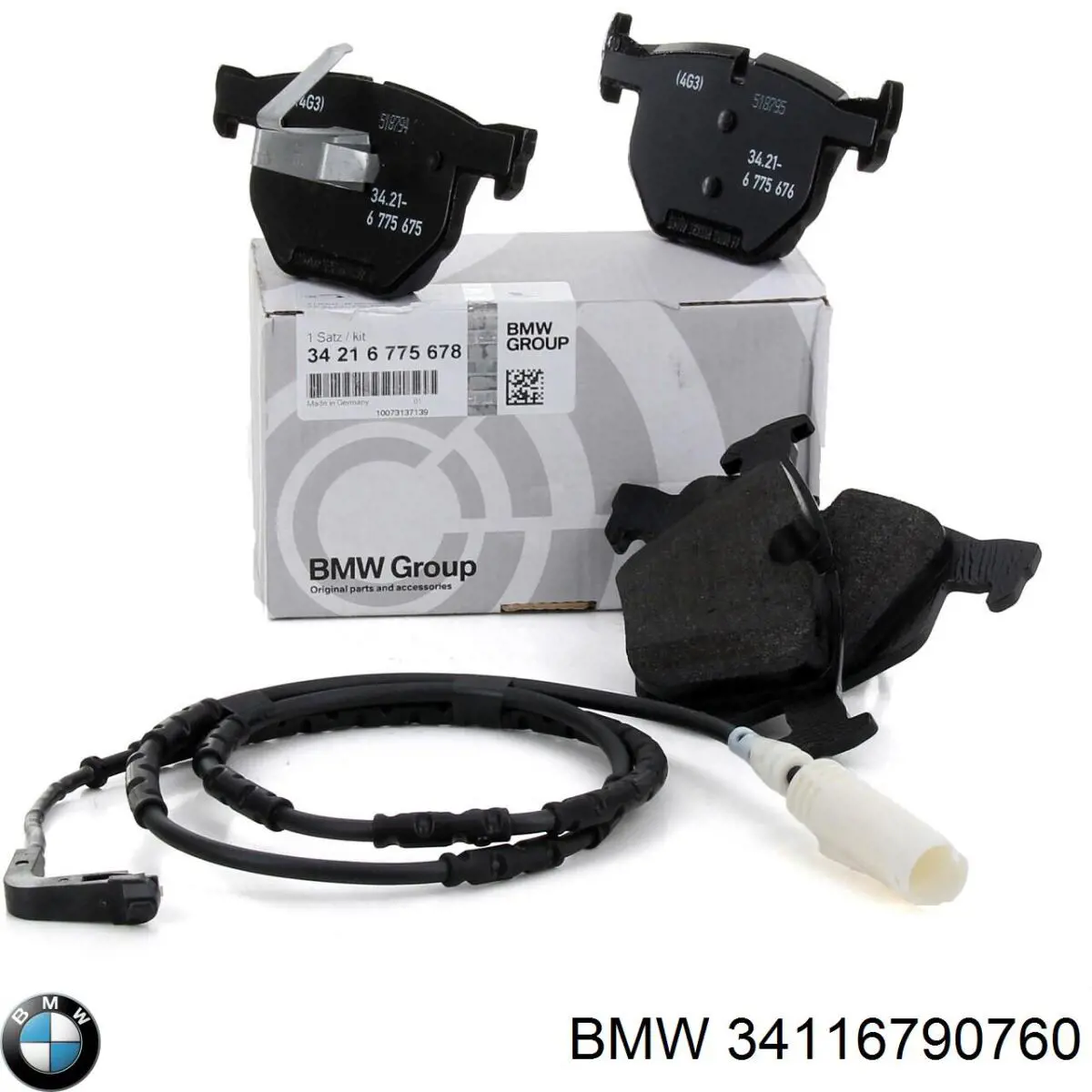 Тормозні колодки BMW 34116790760