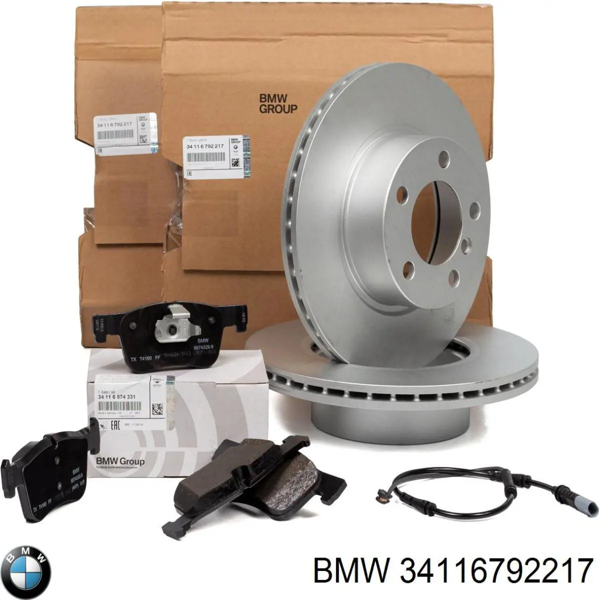 Гальмівні диски передні 34116792217 BMW