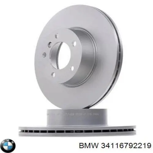 34116792219 BMW диск гальмівний передній