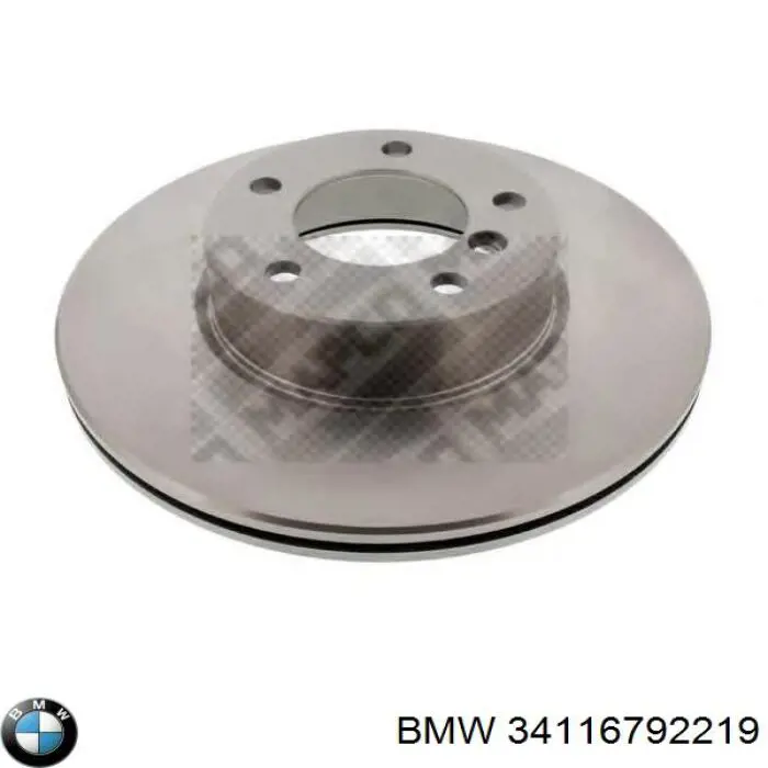 Гальмівні диски передні 34116792219 BMW