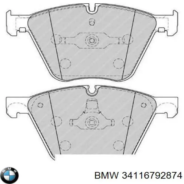 Купити 34116792874 BMW Колодки гальмівні передні, дискові