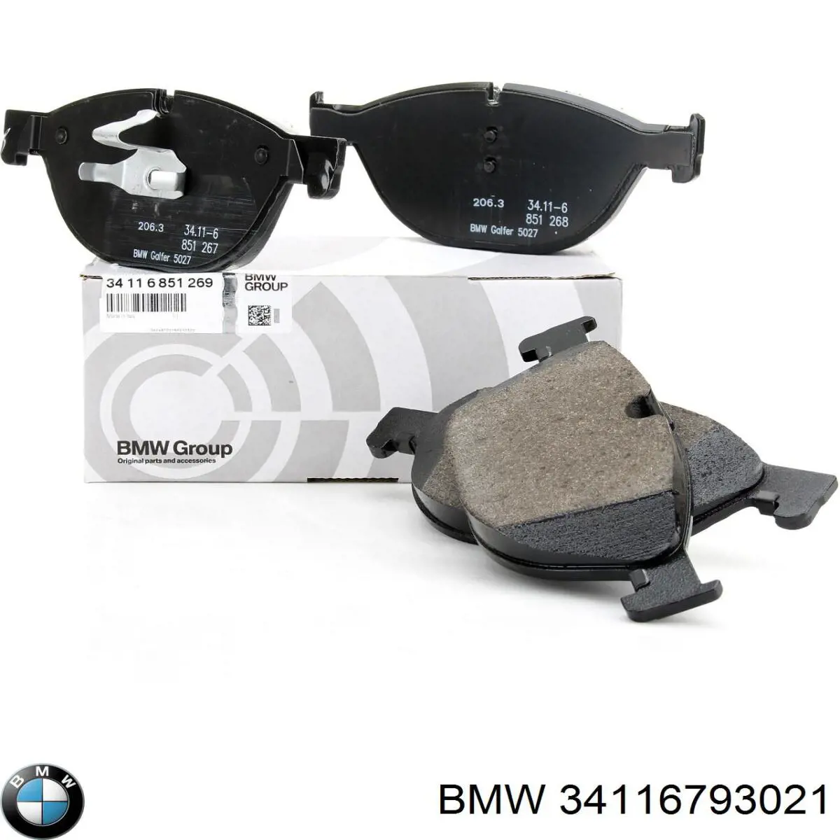 Купити 34116793021 BMW Колодки гальмівні передні, дискові