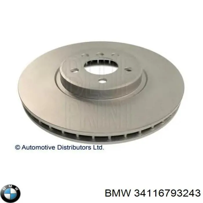 34116793243 BMW диск гальмівний передній