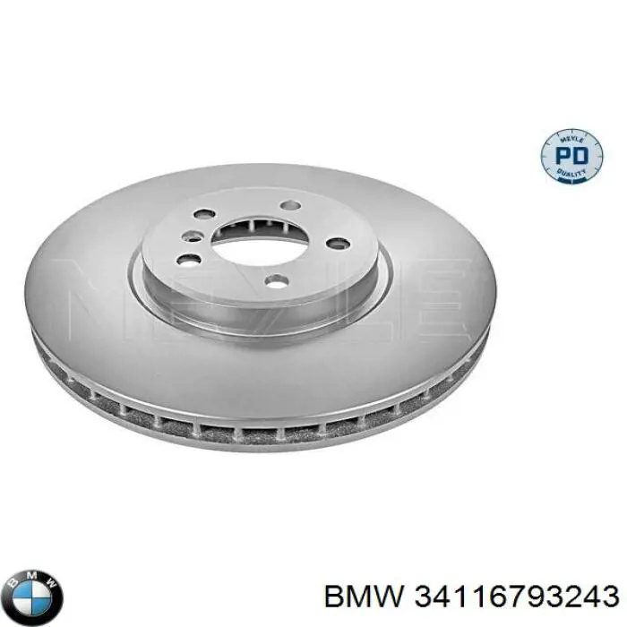 Гальмівні диски передні 34116793243 BMW