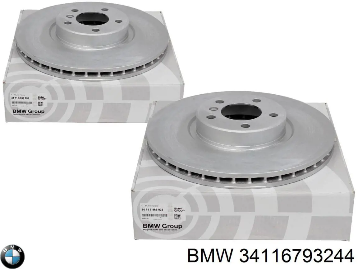 Диск гальмівний передній BMW 34116793244