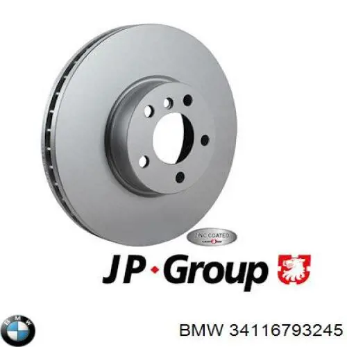 Диск гальмівний передній BMW 34116793245