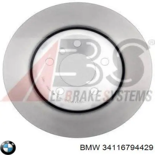Гальмівні диски передні 34116794429 BMW