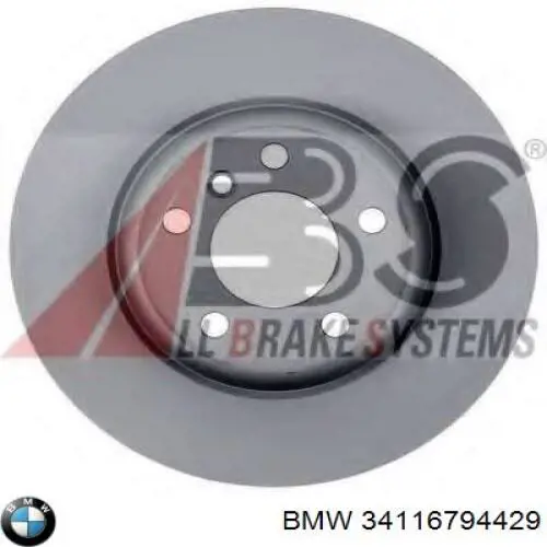 34116794429 BMW Гальмо дискове переднє