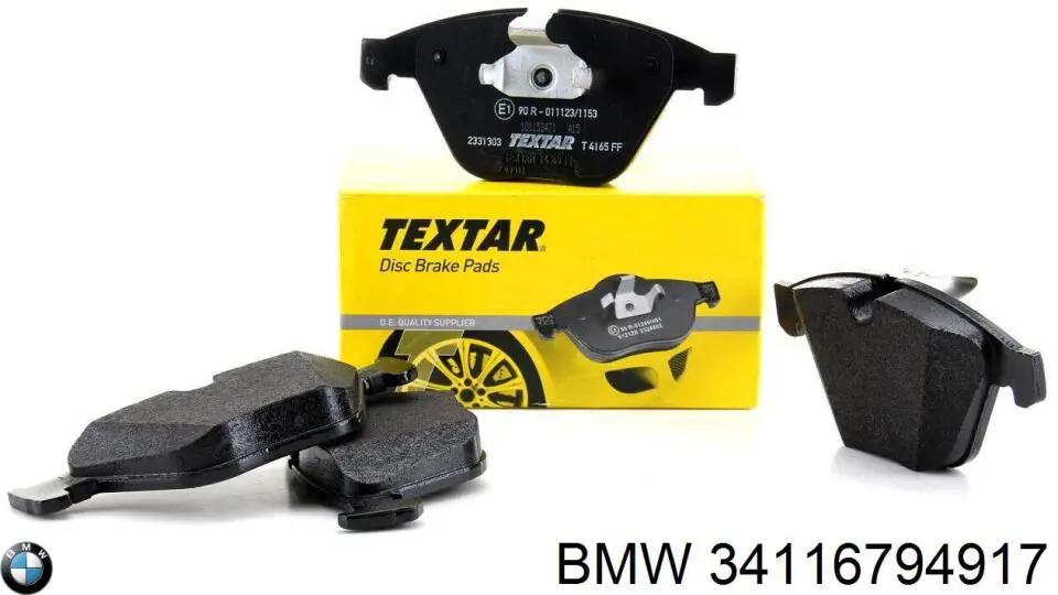 Передні тормозні колодки 34116794917 BMW