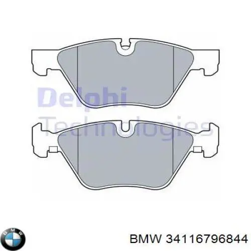 Тормозні колодки BMW 34116796844