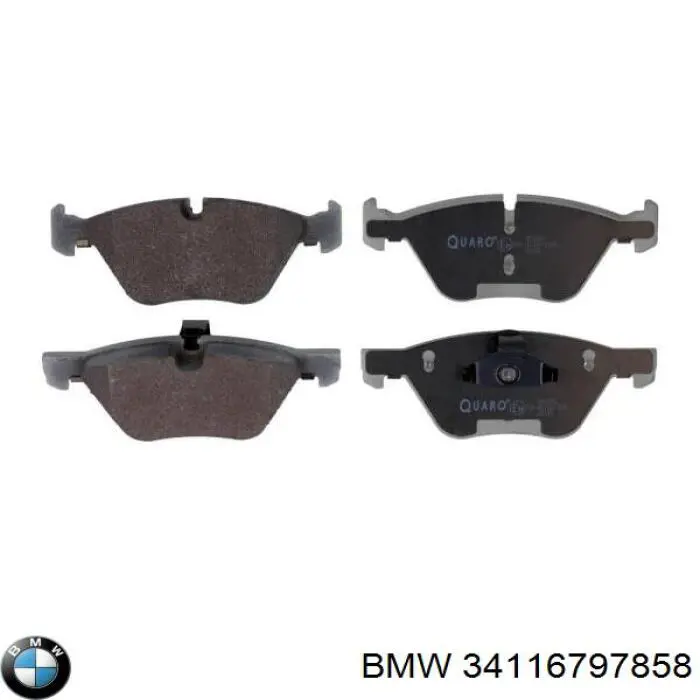 Купити 34116797858 BMW Колодки гальмівні передні, дискові
