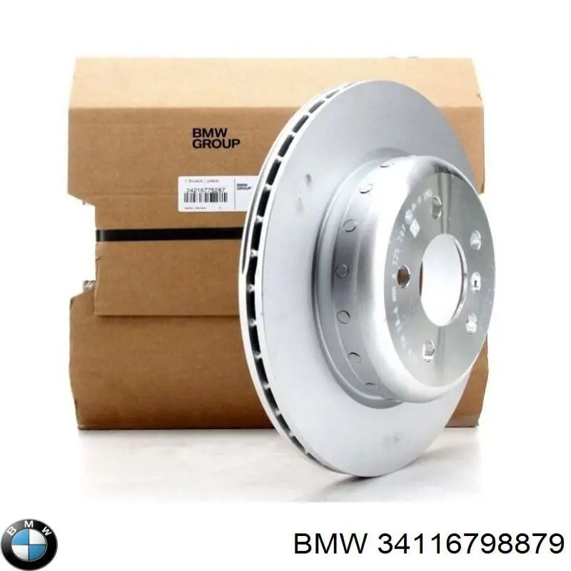 Комплект пружинок кріплення дискових колодок, передніх BMW 34116798879