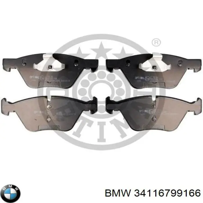 Передні тормозні колодки 34116799166 BMW
