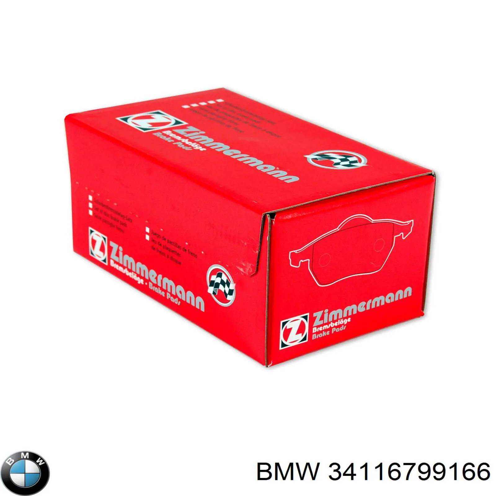 Тормозні колодки BMW 34116799166