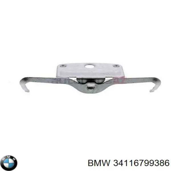 34116799386 BMW комплект пружинок кріплення дискових колодок, передніх