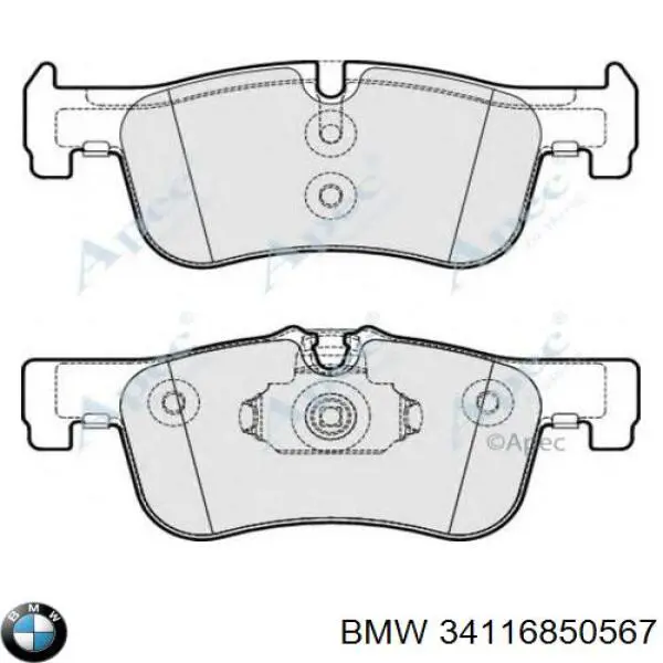 Тормозні колодки BMW 34116850567