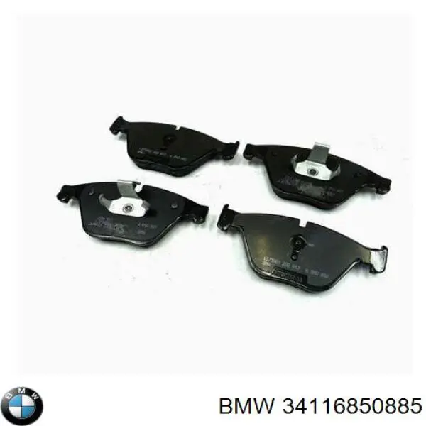 Купити 34116850885 BMW Колодки гальмівні передні, дискові