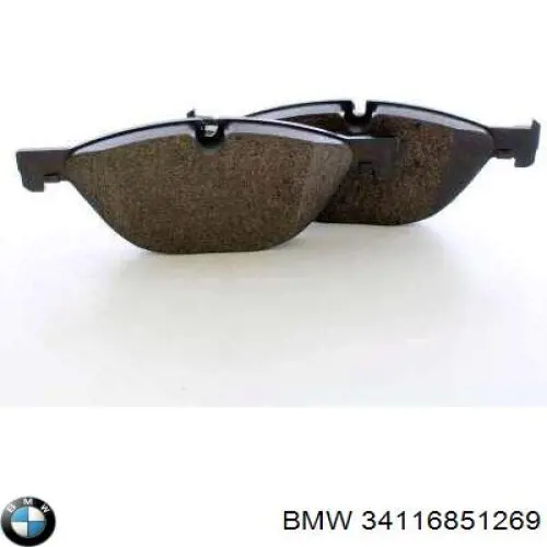 Передні тормозні колодки 34116851269 BMW