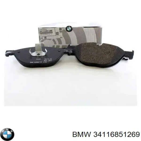 Колодки гальмівні передні, дискові 34116851269 BMW