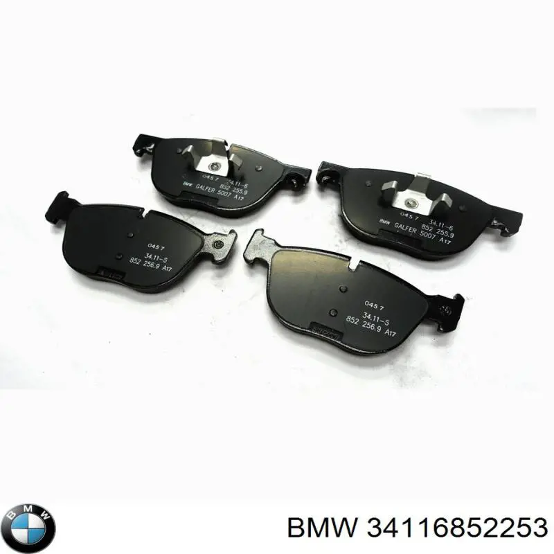 Передні тормозні колодки 34116852253 BMW